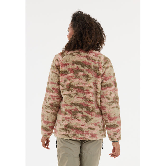 WHISTLER Ellison W Printed Teddy Fleece Jacket Fleece 1109 Burlwood