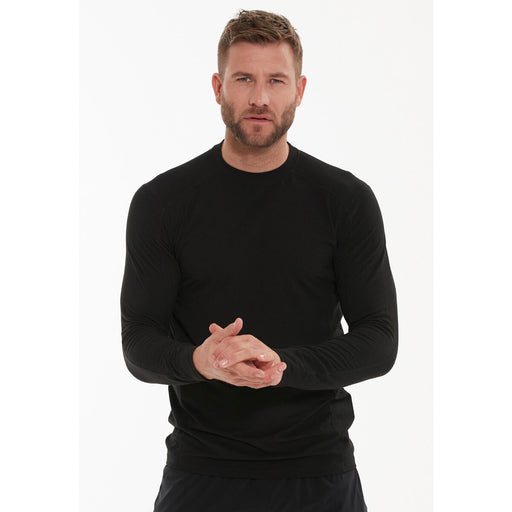 ENDURANCE Ethow M Alpaca Crew Neck L/S Tee Midlayer 1001 Black