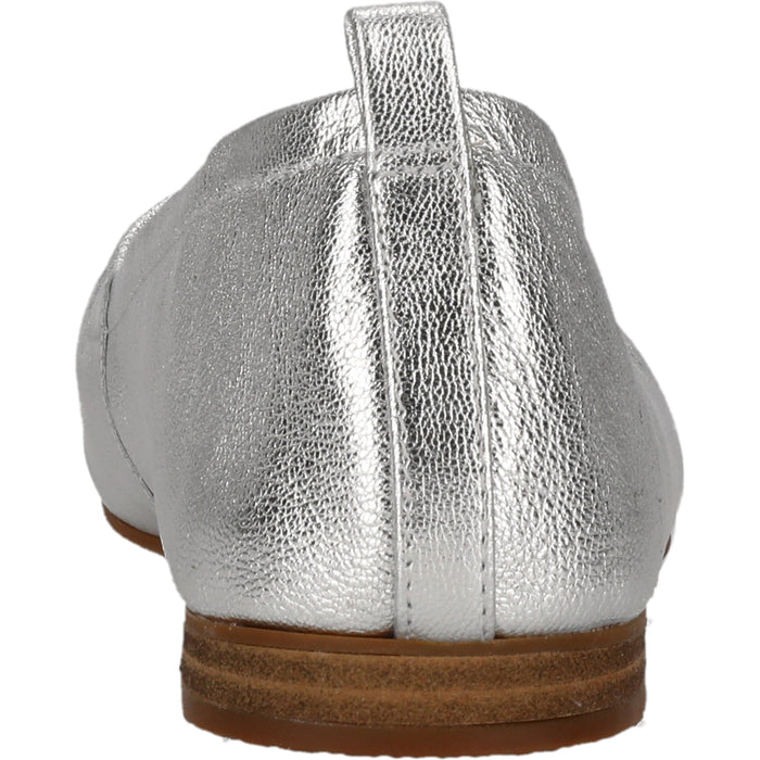 CLARKS PREMIUM Fawna Soft D Shoes 5358 Silver Metallic