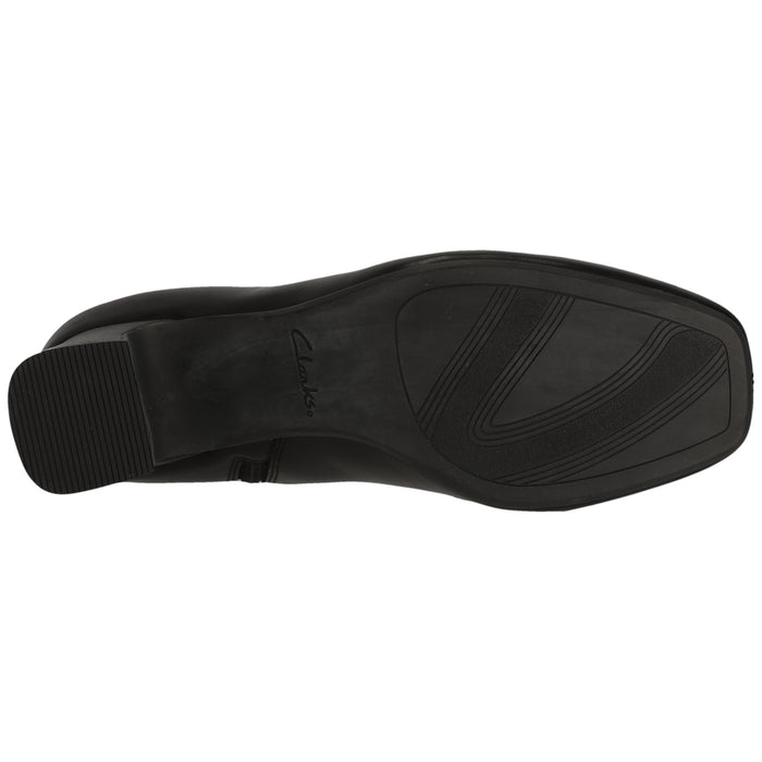 CLARKS PREMIUM Fernie Zip D Boots 1216 Black Leather