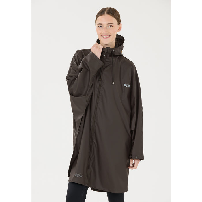 WEATHER REPORT Flame W PU Rain Poncho W-PRO 5000 Jacket 1283 Espresso