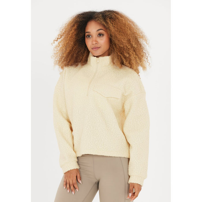 ATHLECIA Florrie W Sherpa Half zip Sweatshirt 1195 Antique White