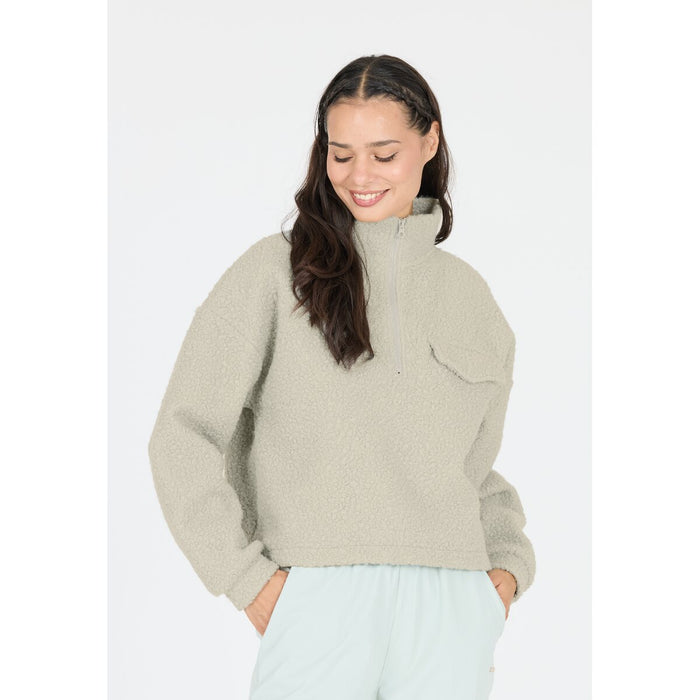 ATHLECIA Florrie W Sherpa Half zip Sweatshirt 1277 Pigeon