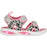ZIGZAG Flouer Kids Sandal W/lights Sandal 4319 Silver Pink