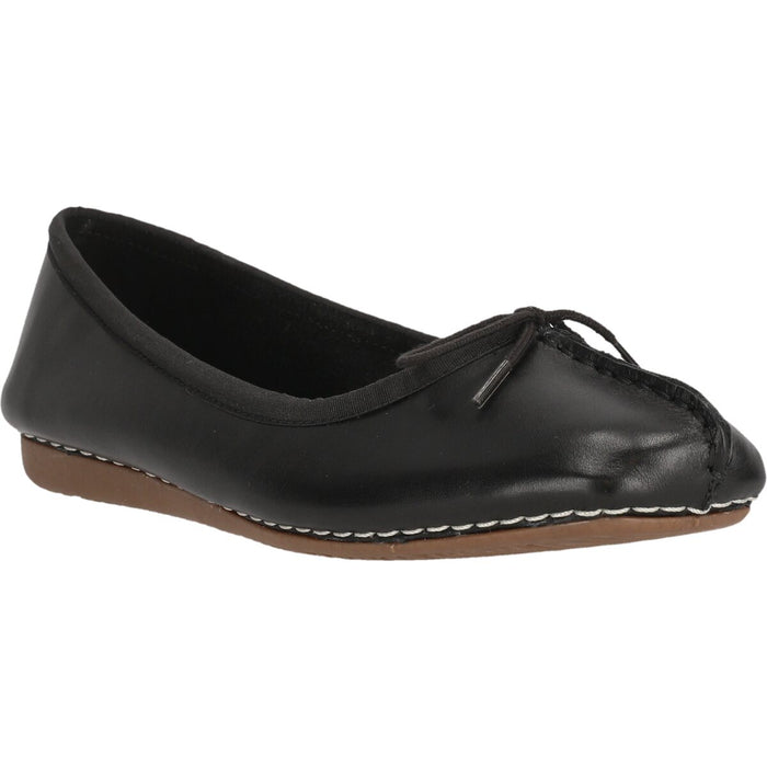 CLARKS PREMIUM Freckle Ice D Shoes 1216 Black Leather