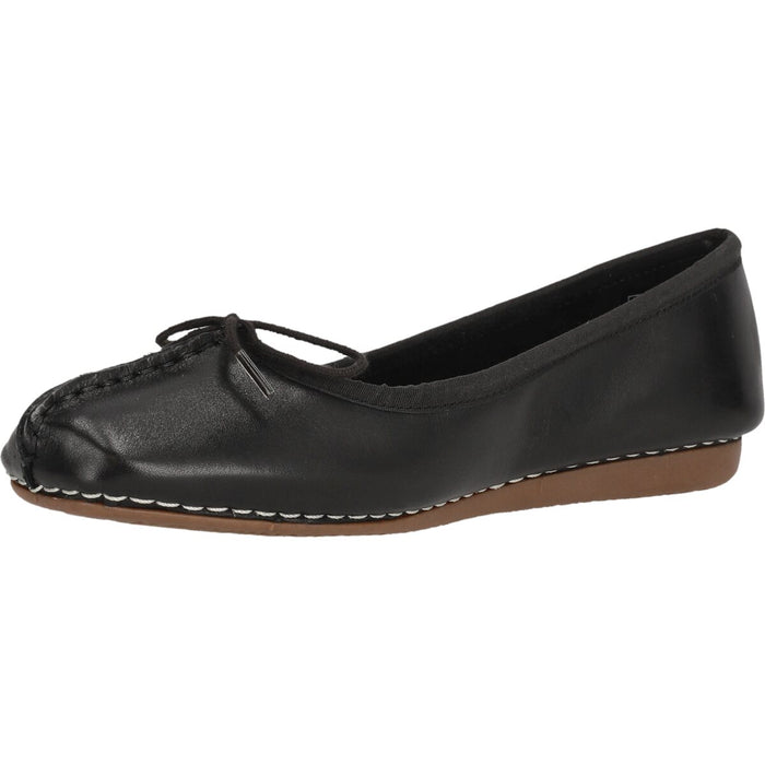 CLARKS PREMIUM Freckle Ice D Shoes 1216 Black Leather