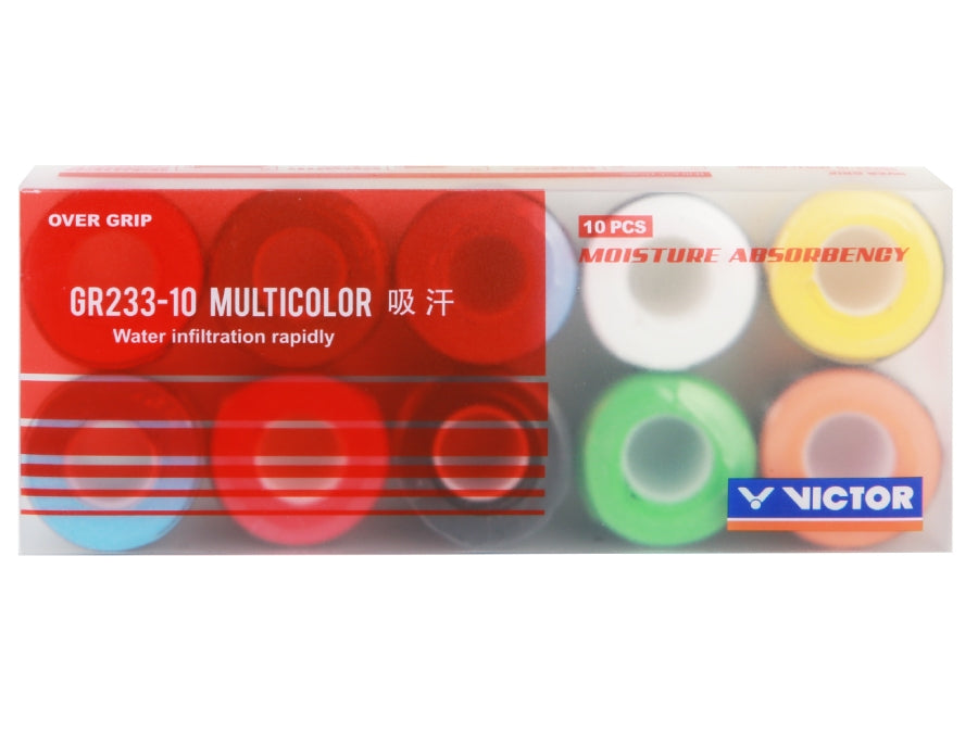 VICTOR GR233-10 MIX Overgrip Grip 2002A mix box