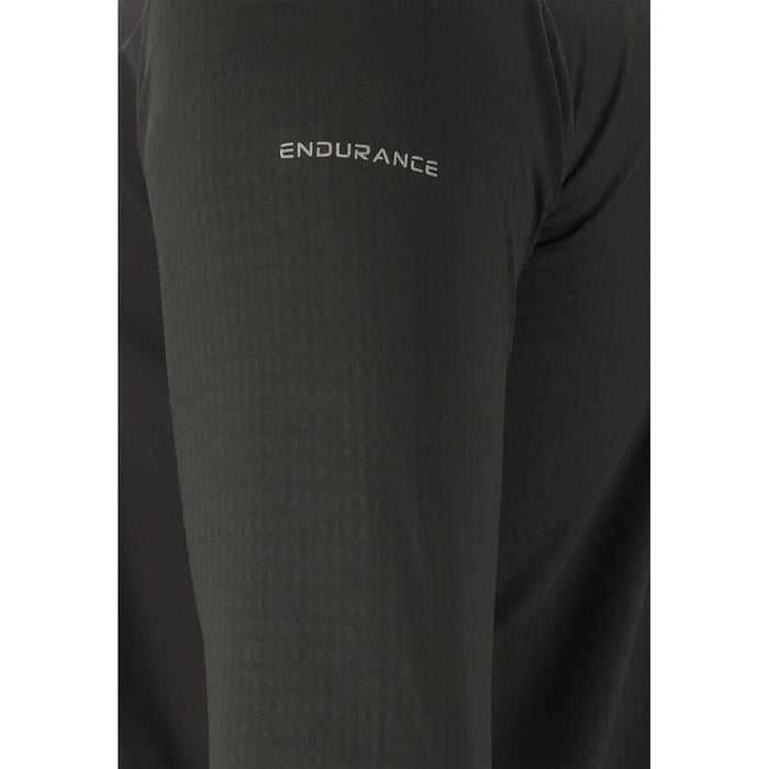 ENDURANCE Garth M Windbreak Half Zip Midlayer 1001 Black