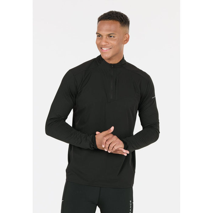 ENDURANCE Garth M Windbreak Half Zip Midlayer 1001 Black