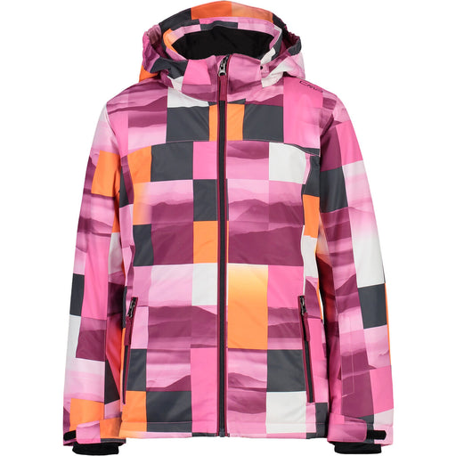 CMP Girl Jacket Snaps Hood Jacket 04ZH Sangria-Purple Fluo