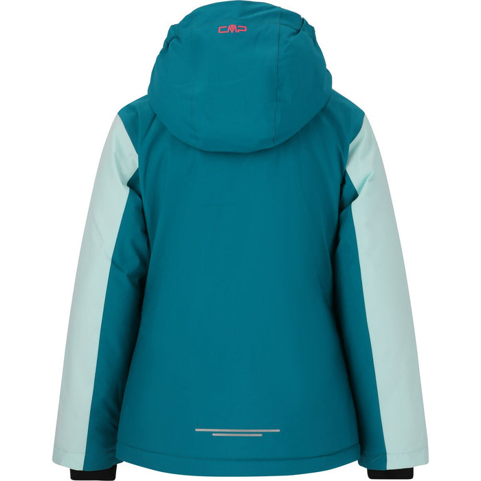 CMP Girl Jacket Snaps Hood Jacket E867 Teal