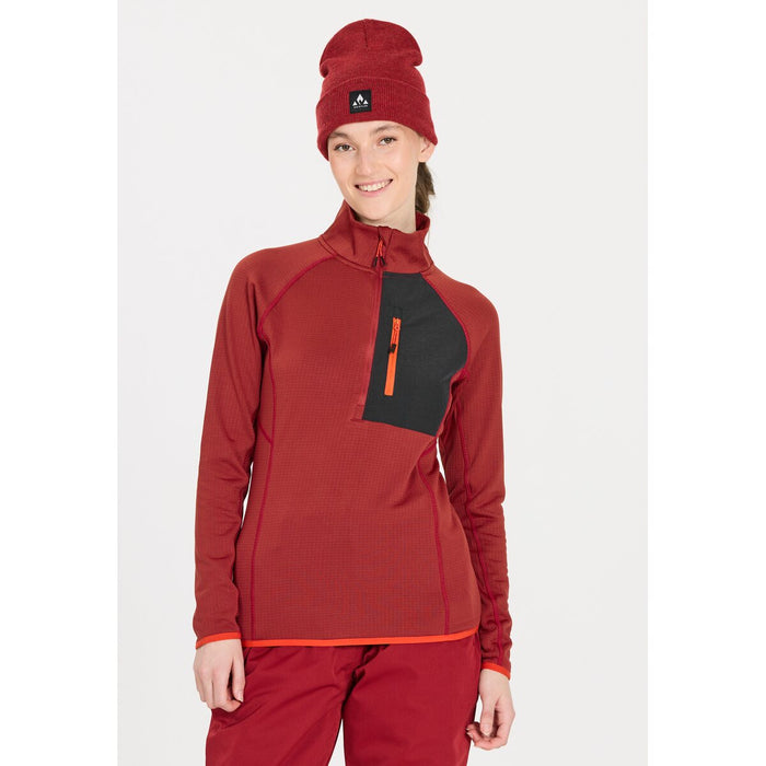 WHISTLER Helge W Half Zip Midlayer Midlayer 4260 Sun-Dried Tomato