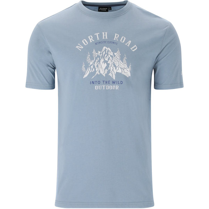 NORTH BEND Henning M SS Tee T-shirt 2187 Faded Denim