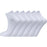 ENDURANCE Ibi Quarter Socks 6-Pack Socks 1002 White