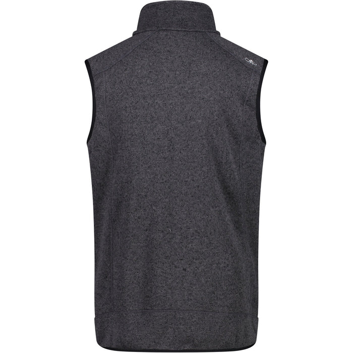 CMP Jaquard M Knitted Vest Vest 44UE Nero-Glacier