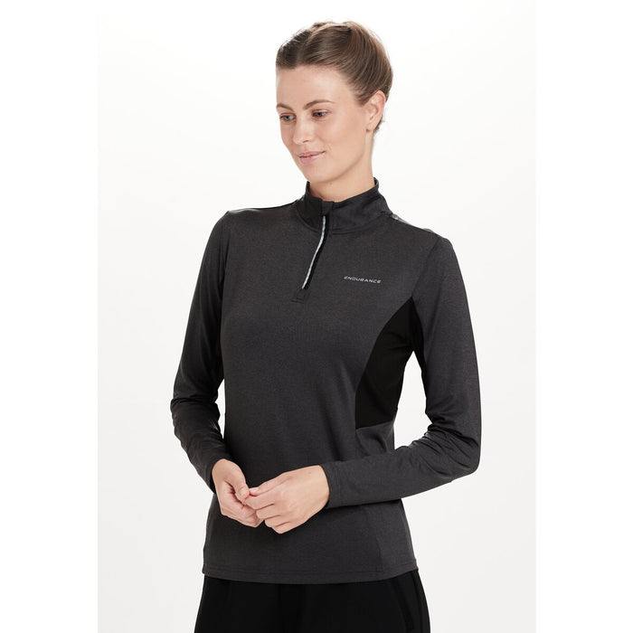 ENDURANCE Jocee W Midlayer Midlayer 1111 Black Melange