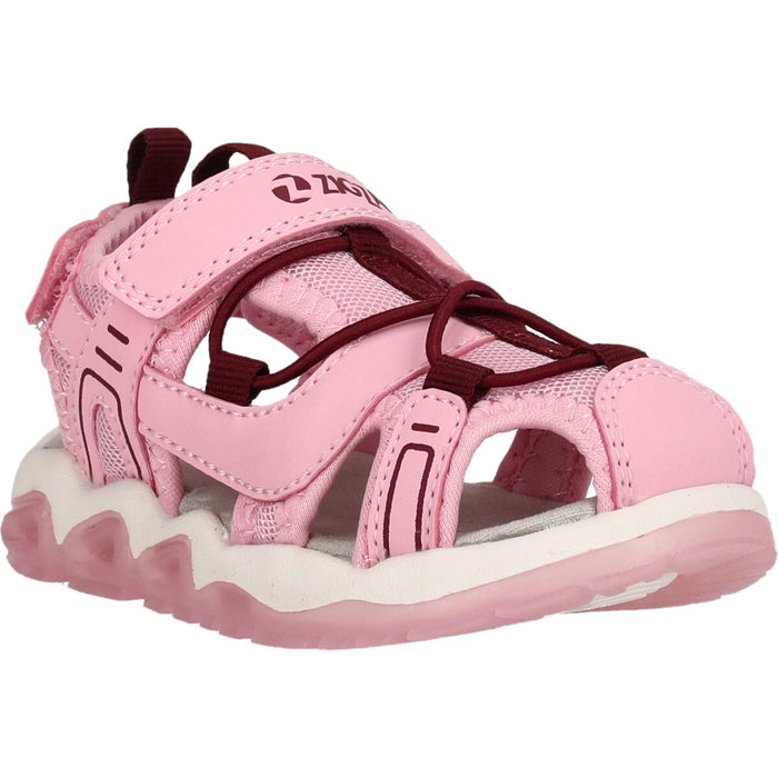 ZIGZAG Jugoe Kids Closed Sandal W/Lights Sandal 4168 Cameo Pink