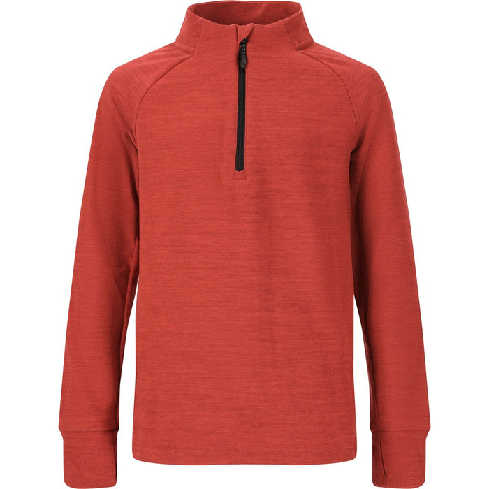 WHISTLER Kajsa Jr. Half Zip Midlayer Midlayer 4260 Sun-Dried Tomato