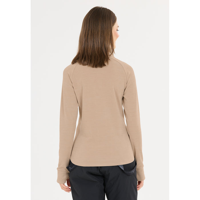 WHISTLER Kajsa W Half Zip Midlayer Midlayer 1136 Simply Taupe