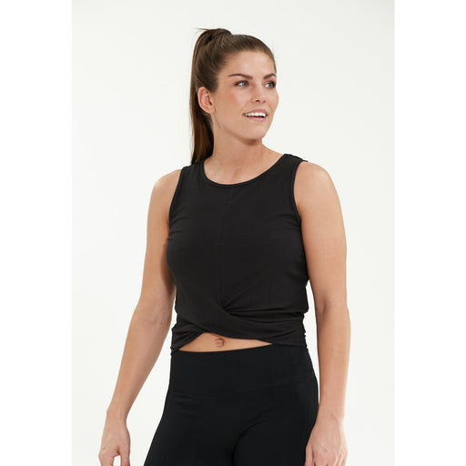 ENDURANCE Katero W Rib Knot Top Top 1001 Black