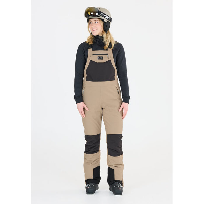 SLOPE Kenwood W Bib Pants W-PRO 15000 Pants 1193 Roasted Cashew