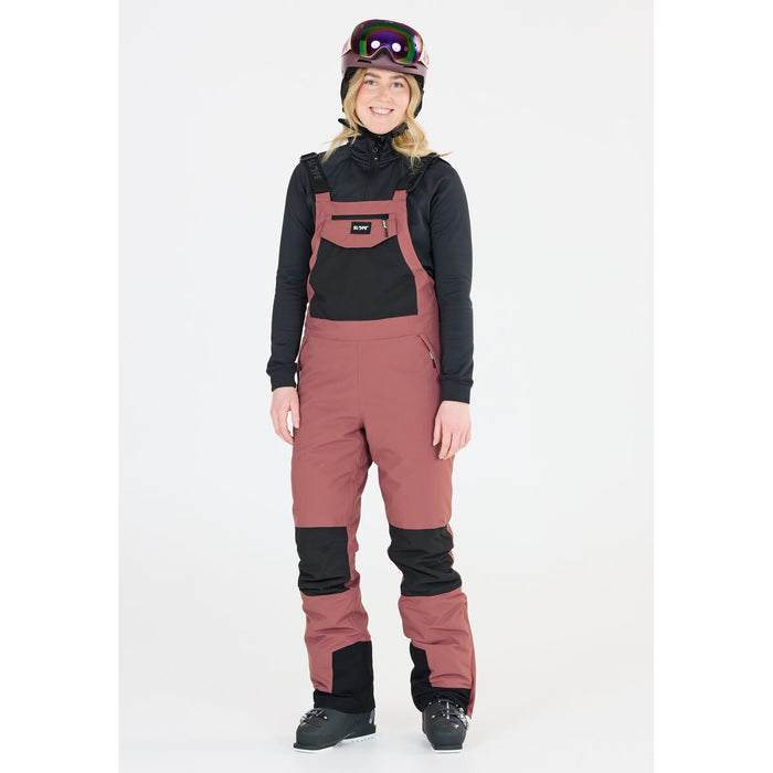 SLOPE Kenwood W Bib Pants W-PRO 15000 Pants 4343 Rose Brown