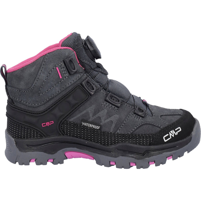 CMP Kids Kiruna Mid Fitgo Trekking Shoes WP Shoes 00US Antracite-Festival