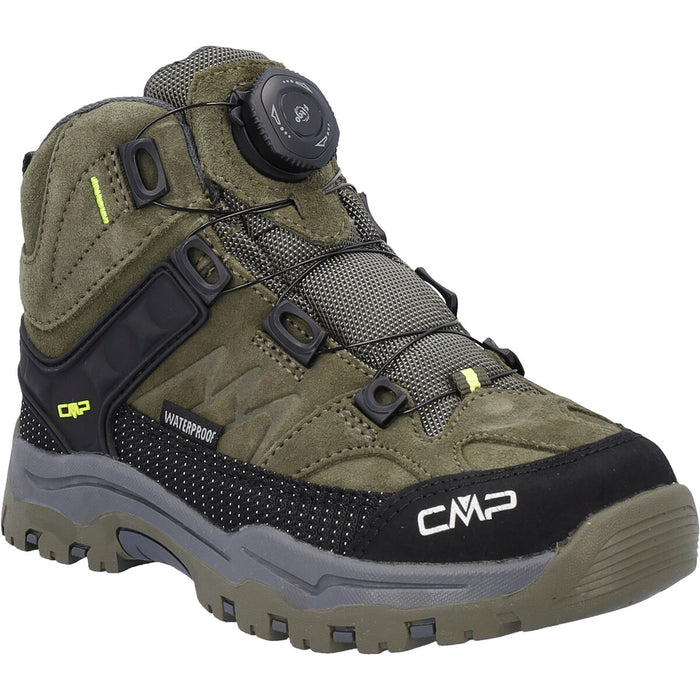 CMP Kids Kiruna Mid Fitgo Trekking Shoes WP Shoes E943 Olive