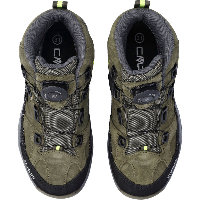 CMP Kids Kiruna Mid Fitgo Trekking Shoes WP Shoes E943 Olive