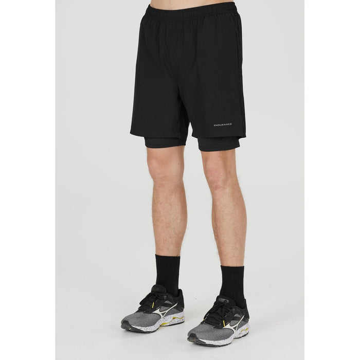 ENDURANCE Kros M 2-in-1 Shorts Shorts 1001 Black
