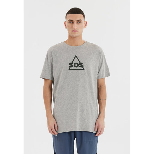 SOS Kvitfjell M SS tee T-shirt 1005 Light Grey Melange