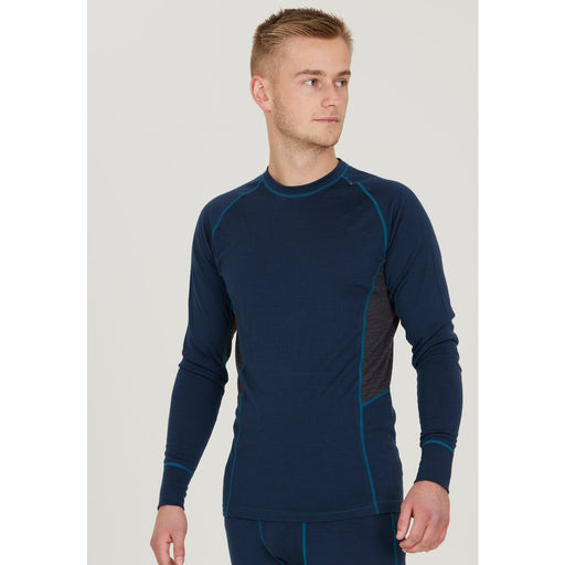 WHISTLER Lapas M L-S Wool Mesh Baselayer Tee Baselayer 2048 Navy Blazer