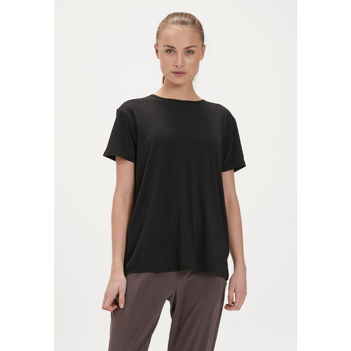 ATHLECIA Lizzy W Slub S/S Tee T-shirt 1111 Black Melange