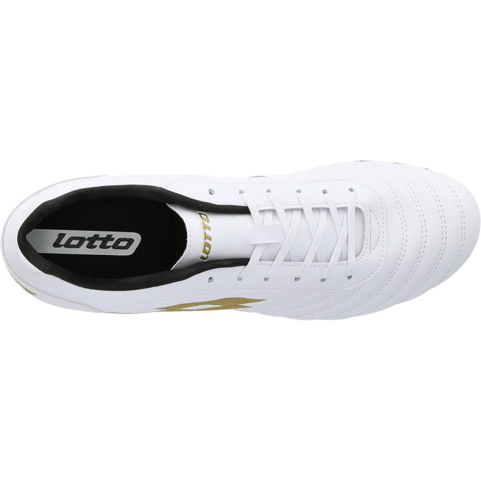 LOTTO MILANO 700 AGM Soccer Boot 6WX All White/Light Platino