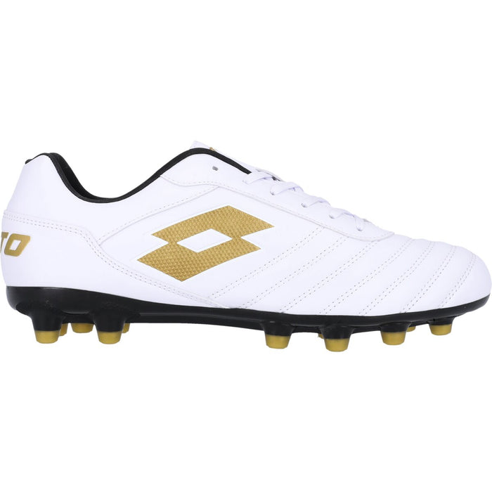 LOTTO MILANO 700 AGM Soccer Boot 6WX All White/Light Platino