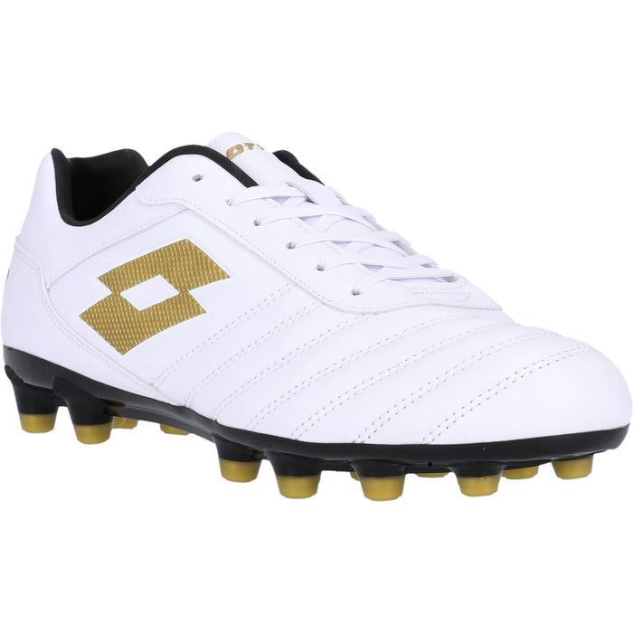 LOTTO MILANO 700 AGM Soccer Boot 6WX All White/Light Platino