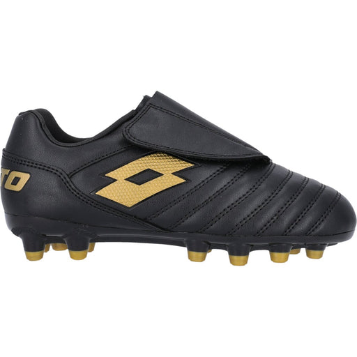LOTTO MILANO 700 AGM JR S Soccer Boot 1UQ All Black/Light Platino