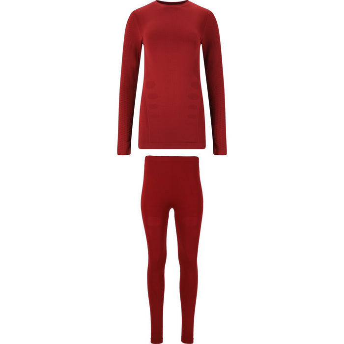 WHISTLER Mall W Seamless Underwear Set Baselayer 4260 Sun-Dried Tomato