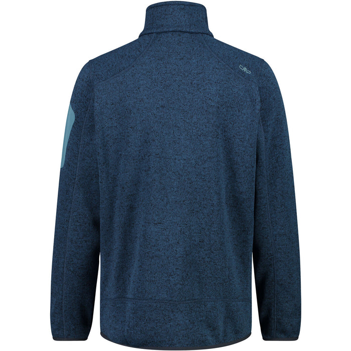 CMP Man Knit Fleece Jacket Fleece 09MR Bluesteel-Antracite