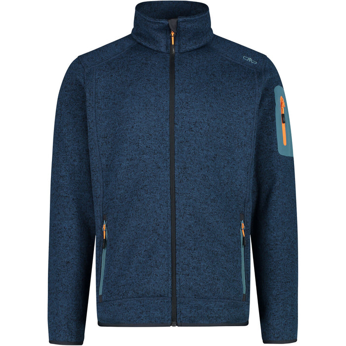 CMP Man Knit Fleece Jacket Fleece 09MR Bluesteel-Antracite