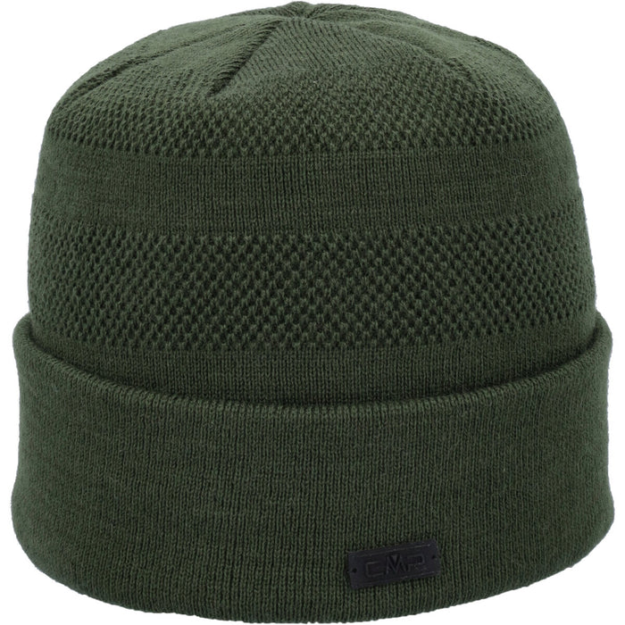 CMP Man Knitted Hat Hoods E319 Oil Green