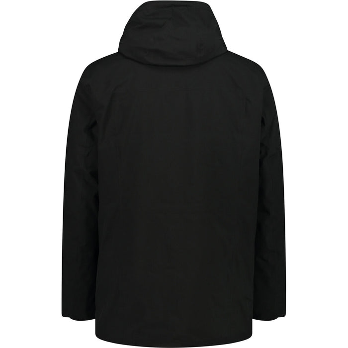 CMP Man Long Jacket Fix Hood Jacket U901 Nero