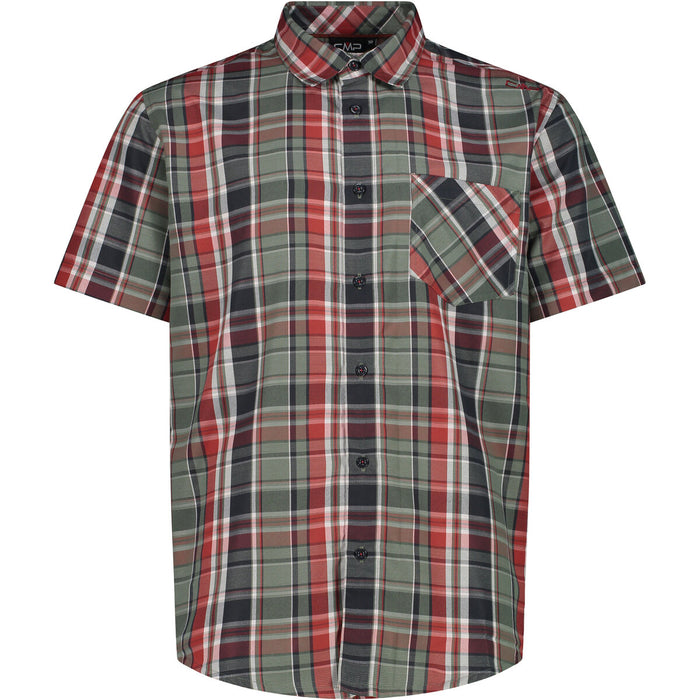 CMP Man Shirt Shirt 04YR Bianco-Rust-Salvia