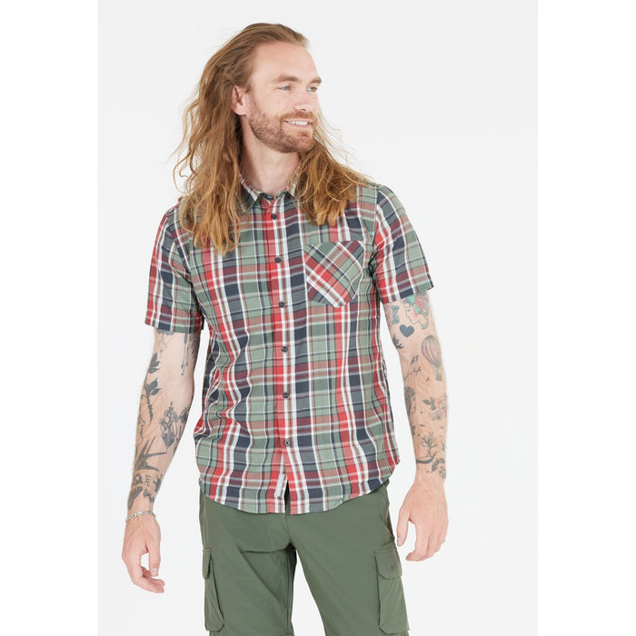 CMP Man Shirt Shirt 04YR Bianco-Rust-Salvia