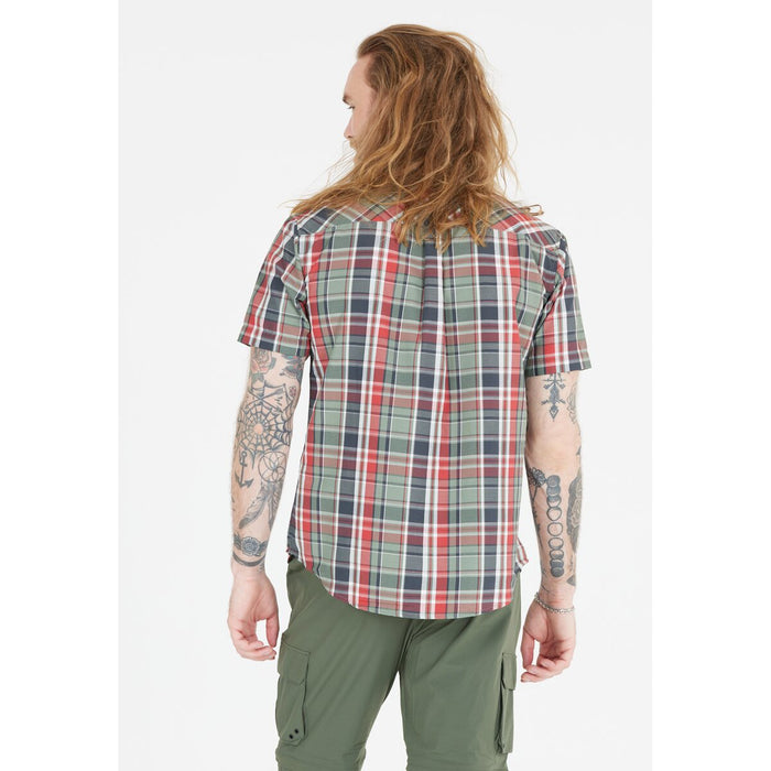 CMP Man Shirt Shirt 04YR Bianco-Rust-Salvia