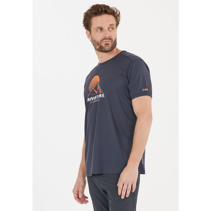 CMP Man T-Shirt T-shirt 30UL Antracite-Flash Orange