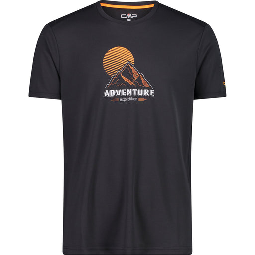 CMP Man T-Shirt T-shirt 30UL Antracite-Flash Orange