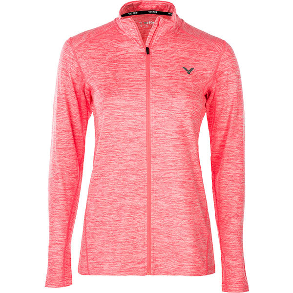 VICTOR Martina W Melange Full zipper Performance Midlayer Sweatshirt 4073 Pitaya Pink