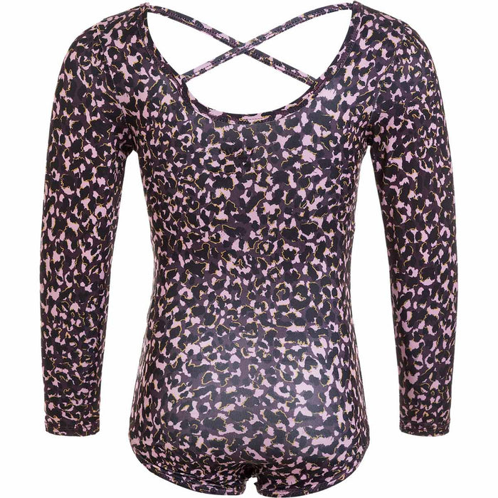 ZIGZAG Molly Printed Girl Gymnastics Suit Gymsuit 5049 Gold