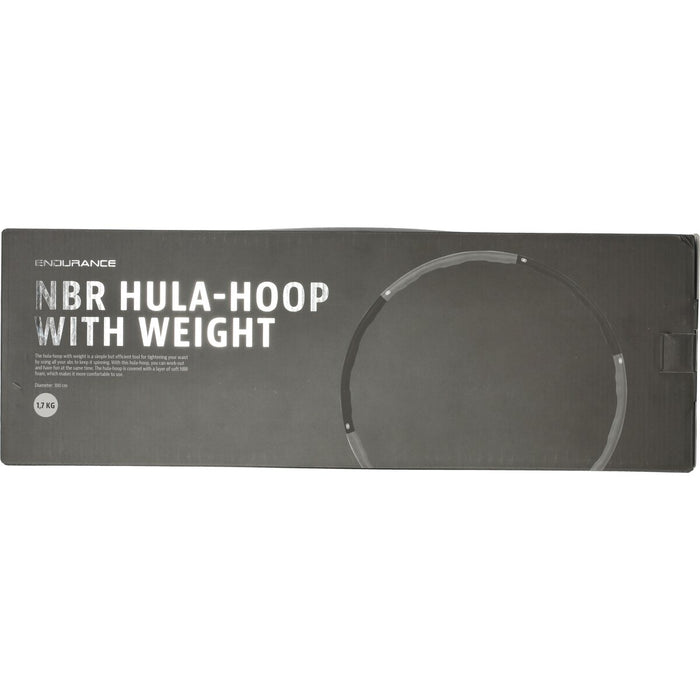 ENDURANCE NBR Hula-Hoop (1,7kg) Fitness equipment 1010 Frost Gray